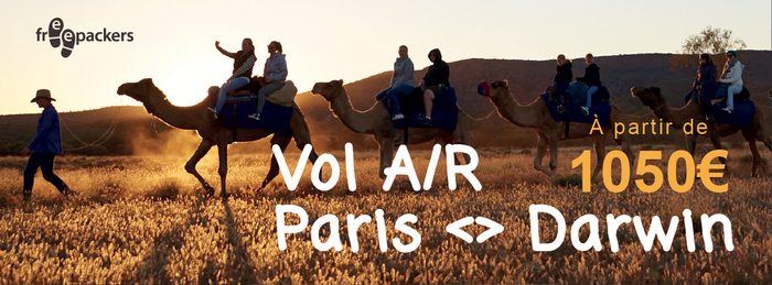 Freepackers — déclinaison sur visuel désert