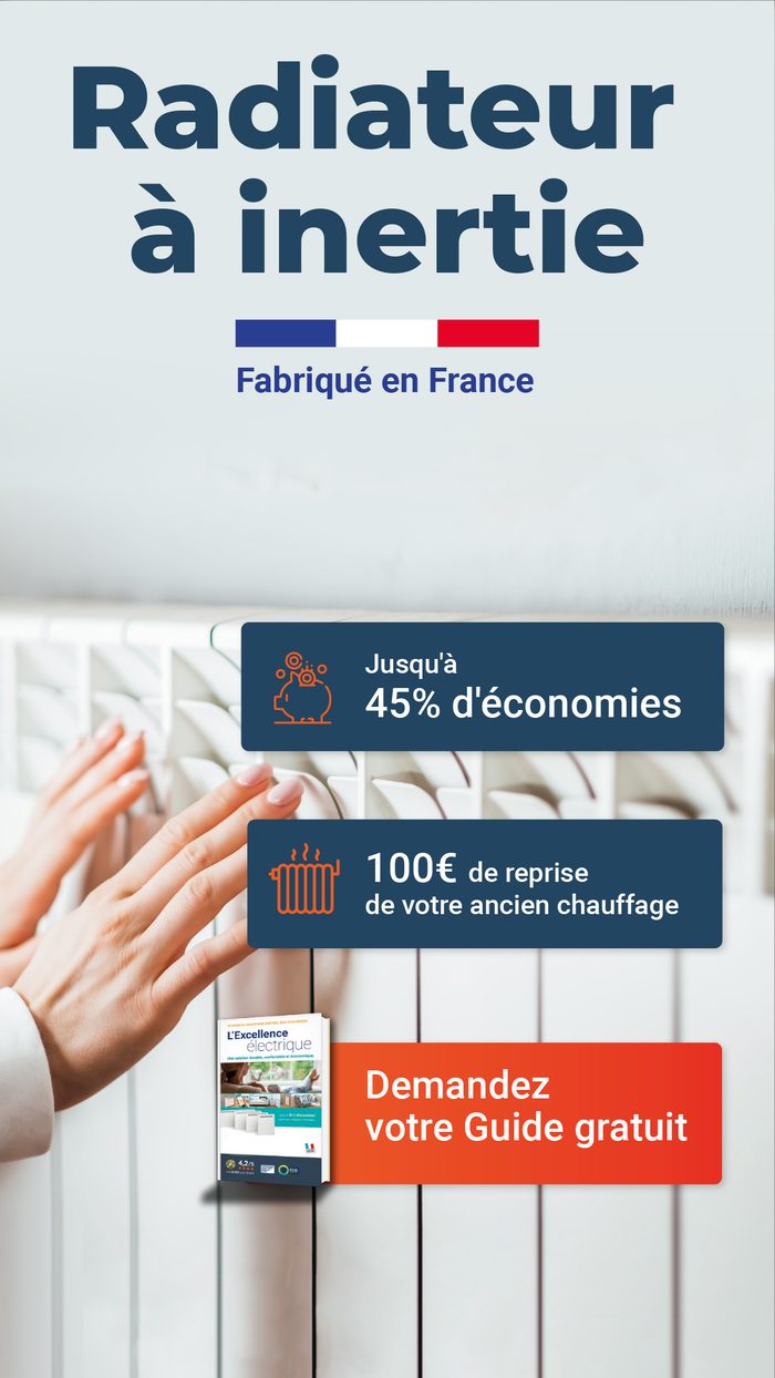 Radiateur à inertie — format story, bénéfices empilés et guide gratuit