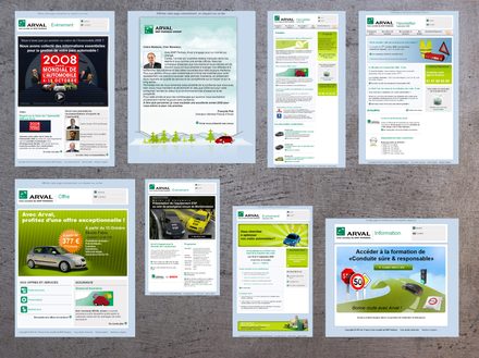 Arval — série d'emailings relationnels et promotionnels