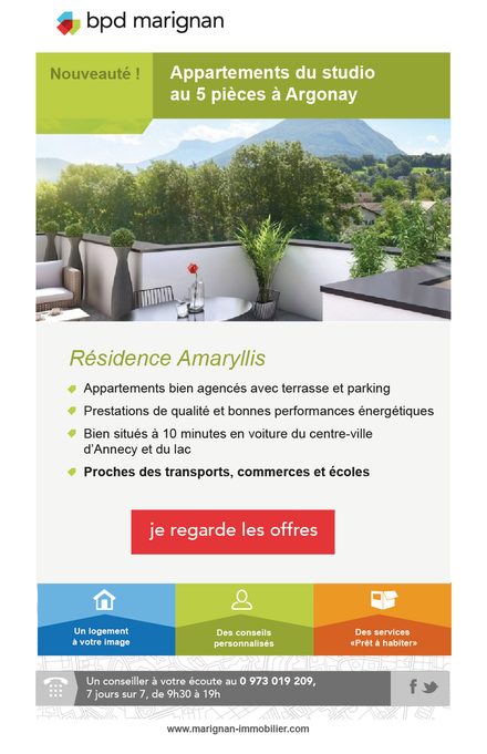 BPD Marignan — Résidence Amaryllis, du studio au cinq pièces