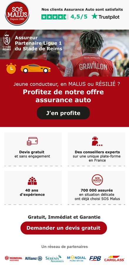 SOS Malus — déclinaison partenariat sportif, accroche jeune conducteur