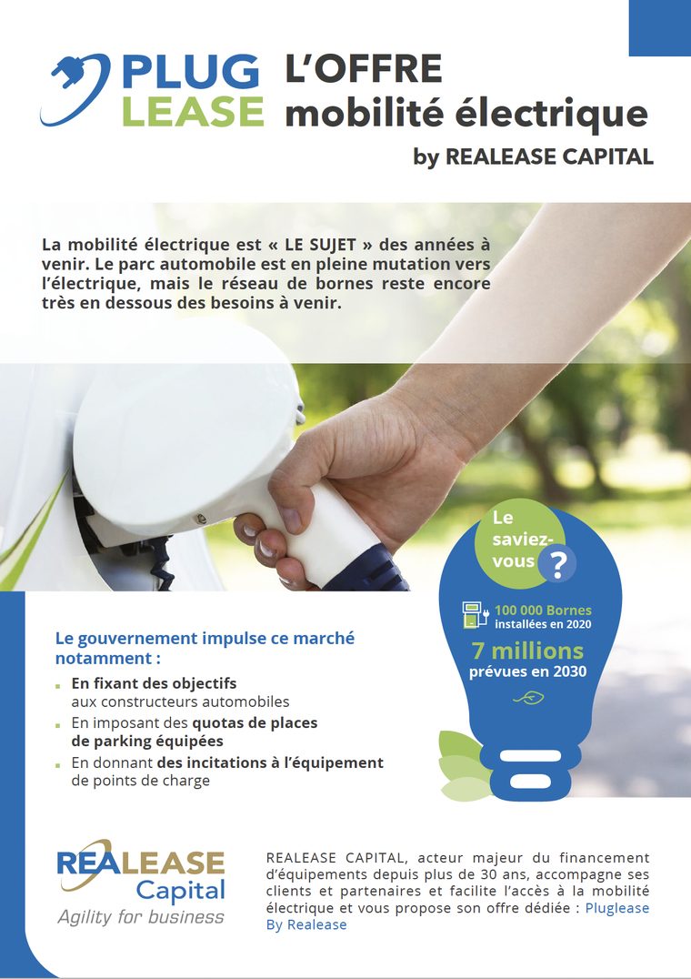 Plug&Lease — flyer mobilité électrique, recto