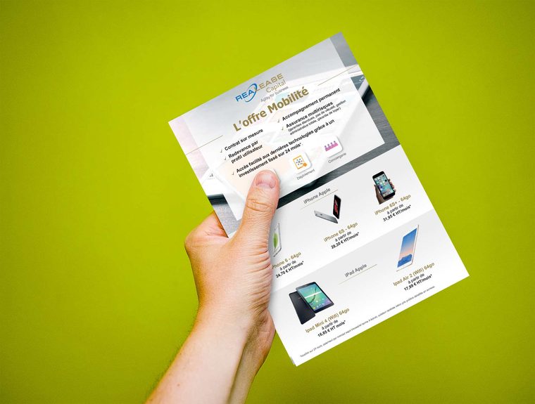 Realease Capital — flyer « L'offre Mobilité »