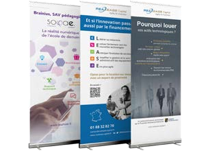 Realease Capital — roll-ups de salon, une accroche par cible